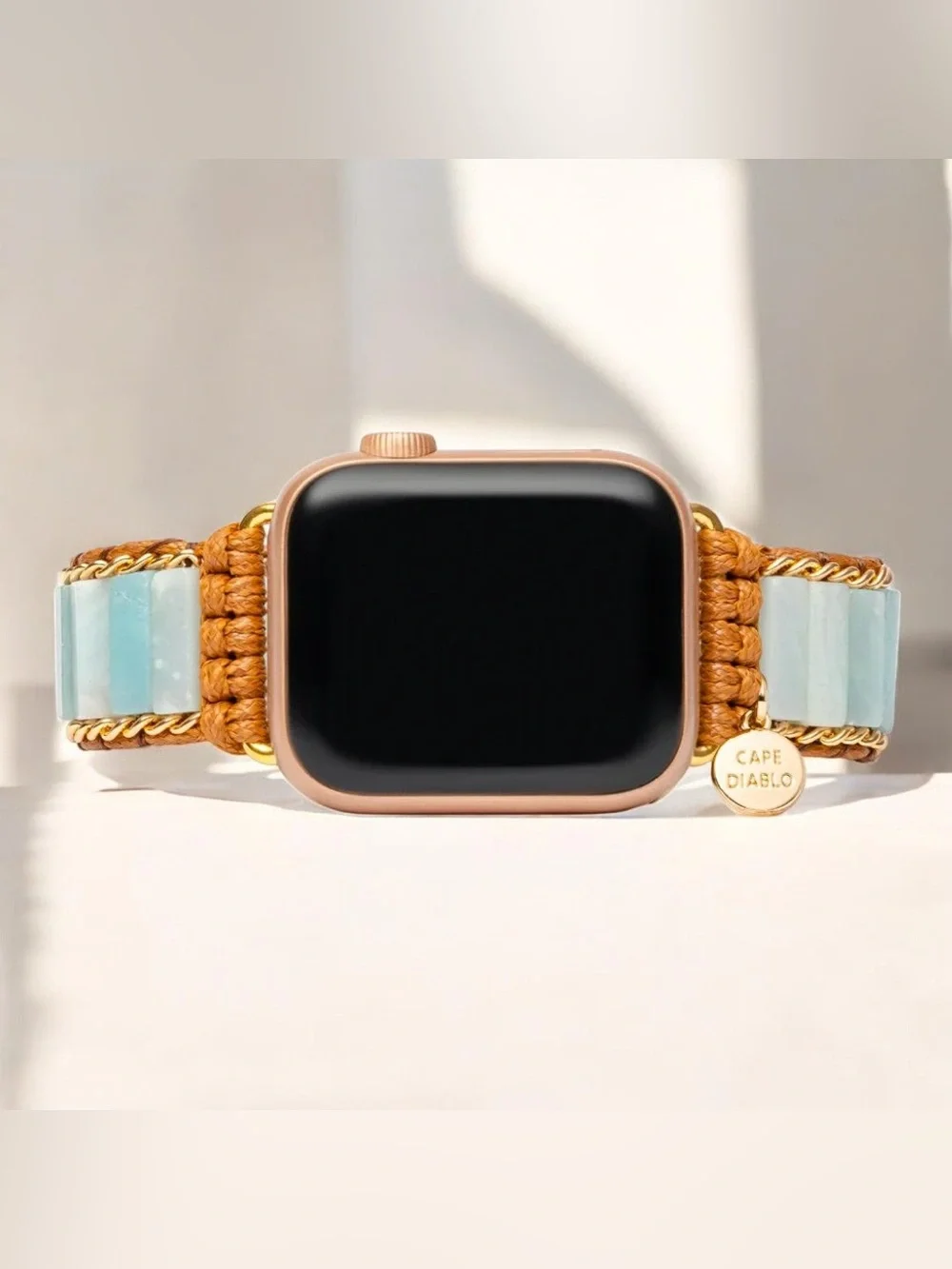 Cape Diablo Amazonite Protection Apple Watch Strap - Picture 2 of 11